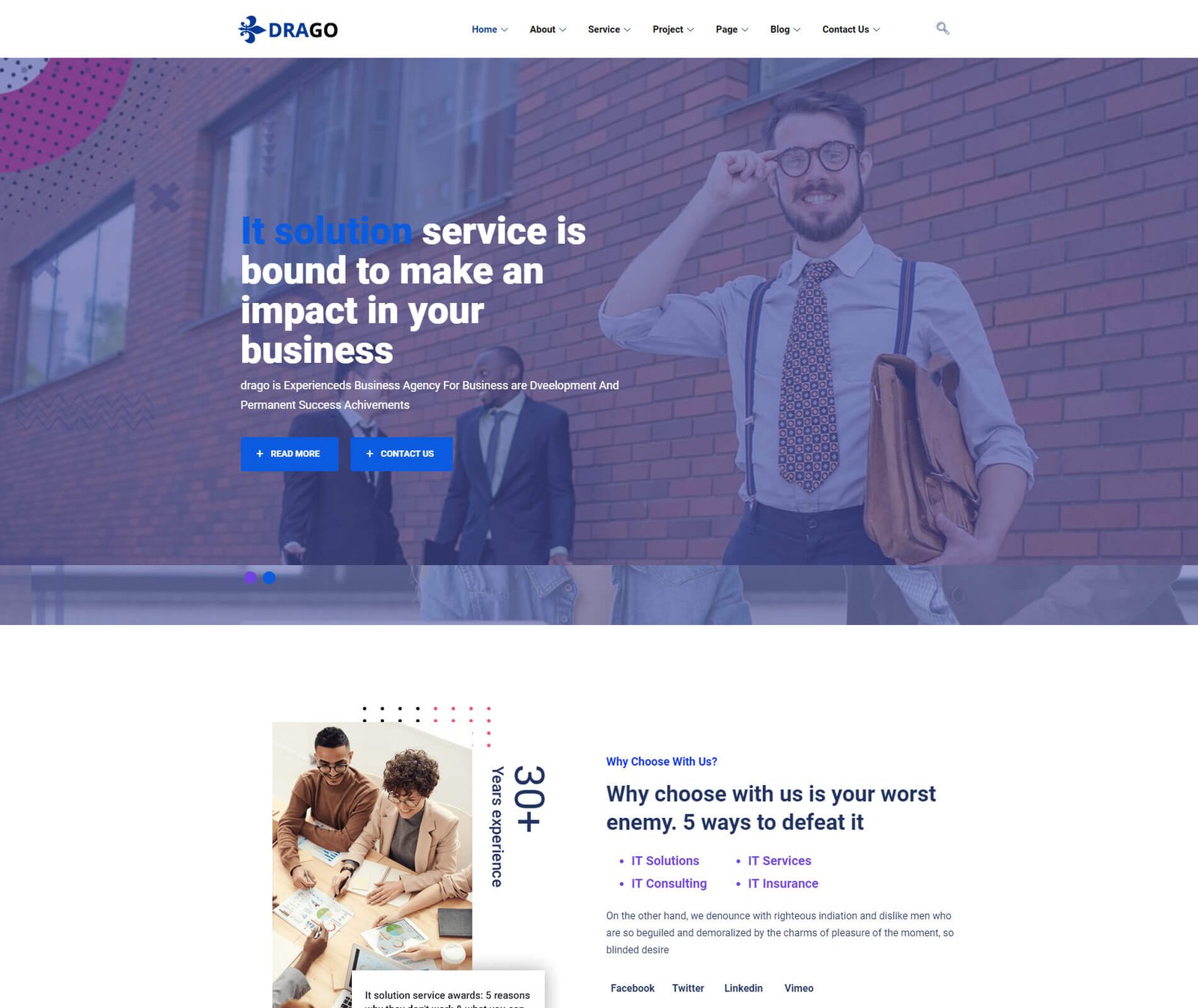 IT Solution & Business Services WordPress Theme
