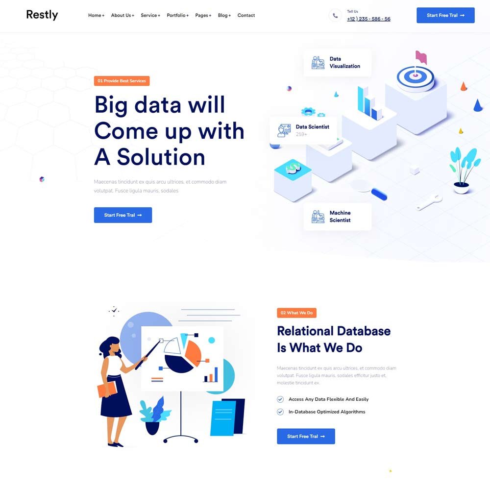 Restly - IT Solutions & Technology HTML And React Template