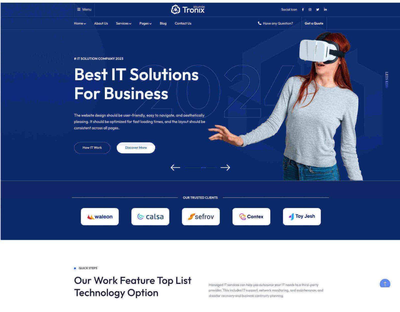 Tronix - IT Service And Technology Wordpress Theme